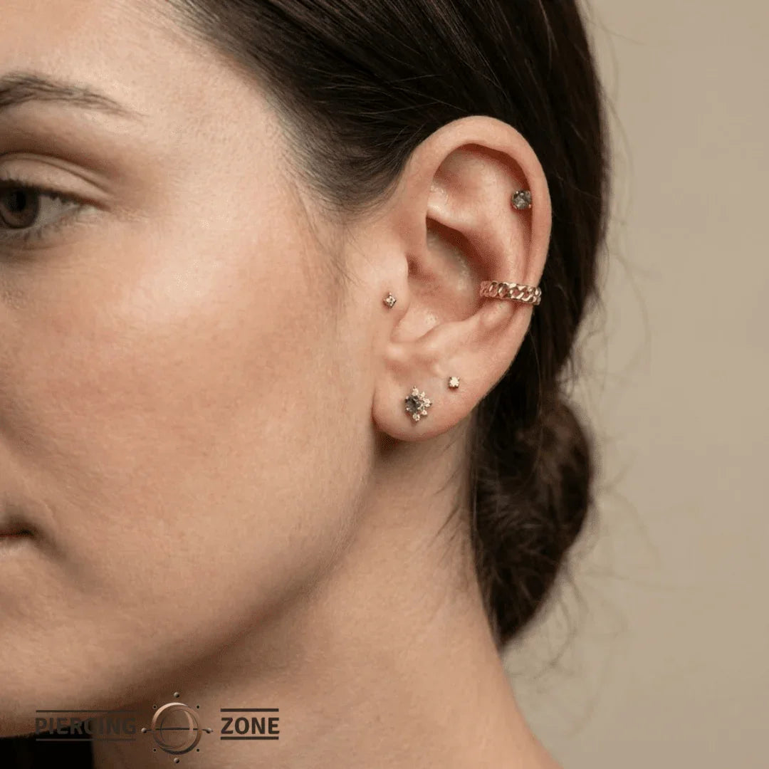 Cuban Chain Clicker – 14K & 18K Gold - piercing - zone.com