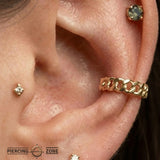 Cuban Chain Clicker – 14K & 18K Gold - piercing - zone.com
