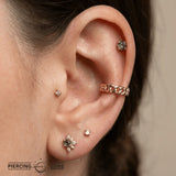 Cuban Chain Clicker – 14K & 18K Gold - piercing - zone.com