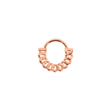 Cuban Forward Facing Seamless Ring - 14K/18K Gold Ring - piercing - zone.com