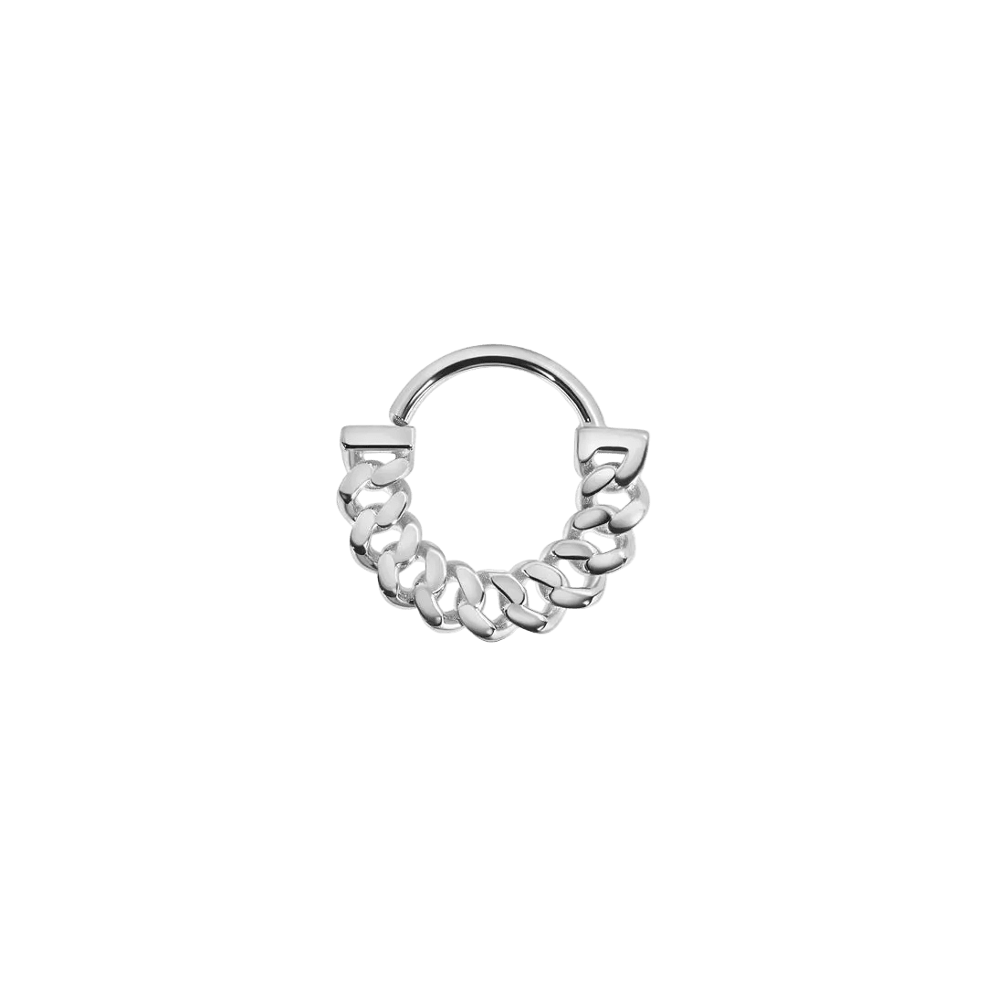 Cuban Forward Facing Seamless Ring - 14K/18K Gold Ring - piercing - zone.com