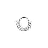 Cuban Forward Facing Seamless Ring - 14K/18K Gold Ring - piercing - zone.com