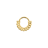 Cuban Forward Facing Seamless Ring - 14K/18K Gold Ring - piercing - zone.com