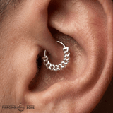 Cuban Forward Facing Seamless Ring - 14K/18K Gold Ring - piercing - zone.com