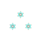 Cultivate – Turquoise Bloom – 14K Gold Threadless End - piercing - zone.com
