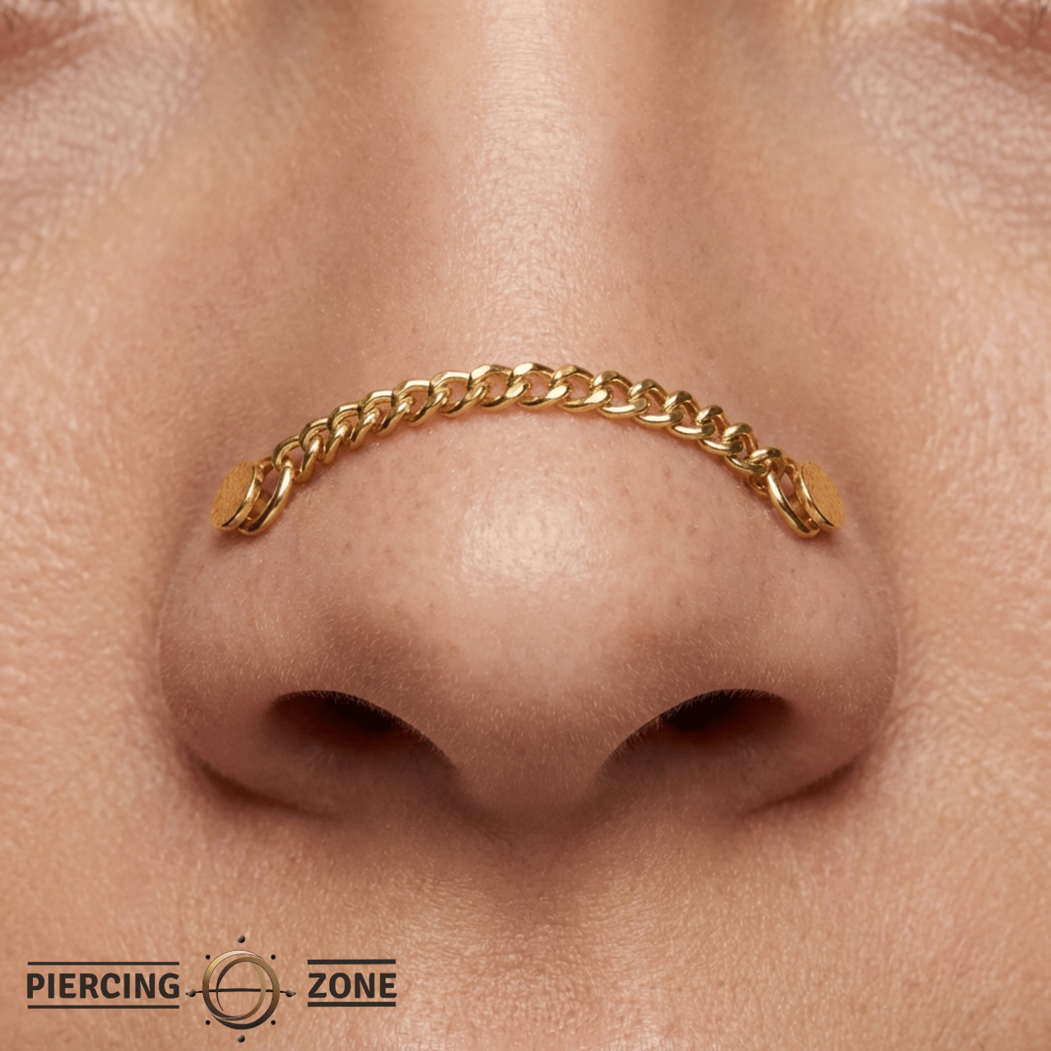 Curb Chain – 14K Gold Piercing Chain - piercing - zone.com