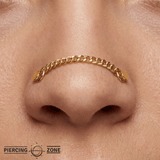 Curb Chain – 14K Gold Piercing Chain - piercing - zone.com