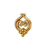 Curly Q – 14K Gold Threadless/Threaded End - piercing - zone.com