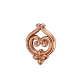 Curly Q – 14K Gold Threadless/Threaded End - piercing - zone.com