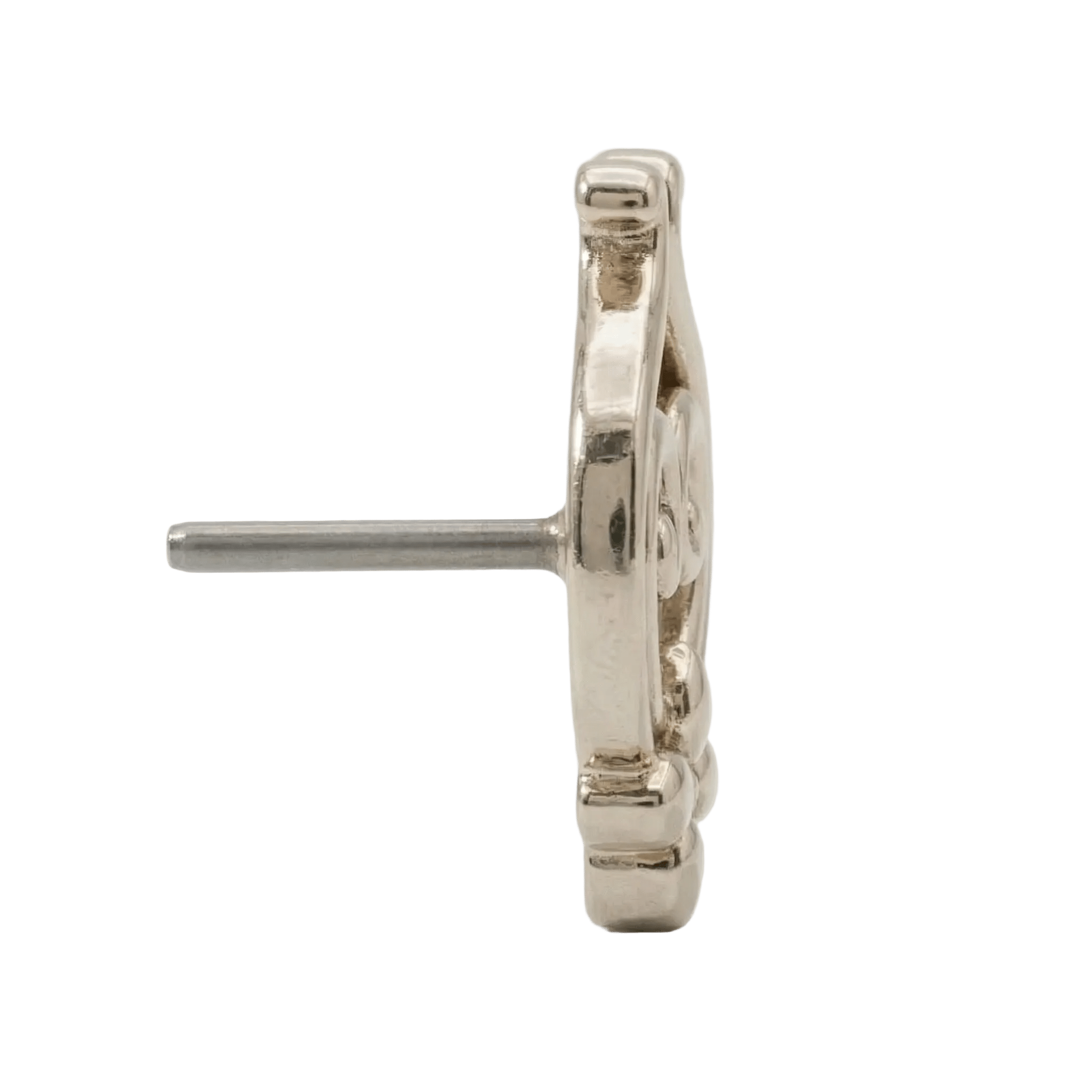 Curly Q – 14K Gold Threadless/Threaded End - piercing - zone.com