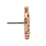 Curly Q – 14K Gold Threadless/Threaded End - piercing - zone.com