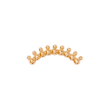 Curved Sol Pin - 14K Gold Curved Threadless End - piercing - zone.com