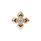 Cutesy - 14K Gold Stone Threadless/Threaded End - piercing - zone.com