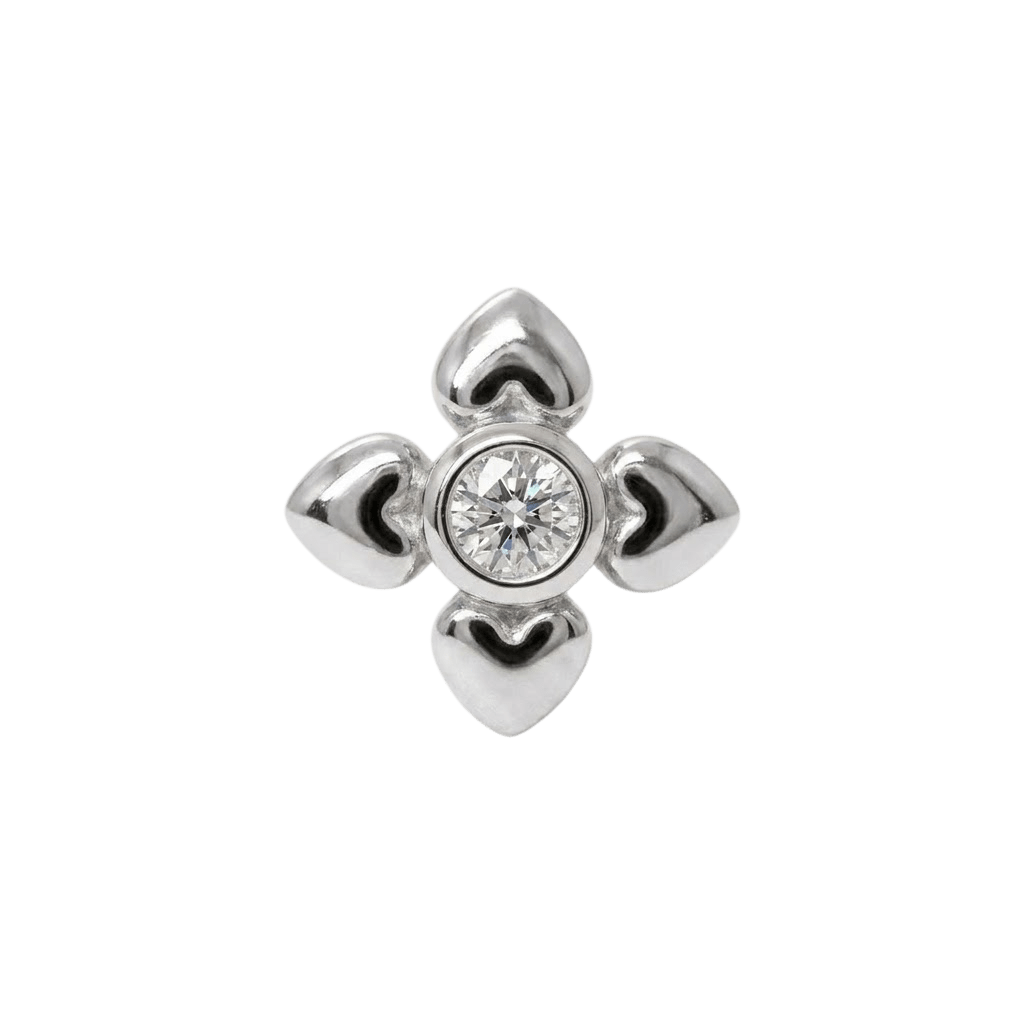 Cutesy - 14K Gold Stone Threadless/Threaded End - piercing - zone.com