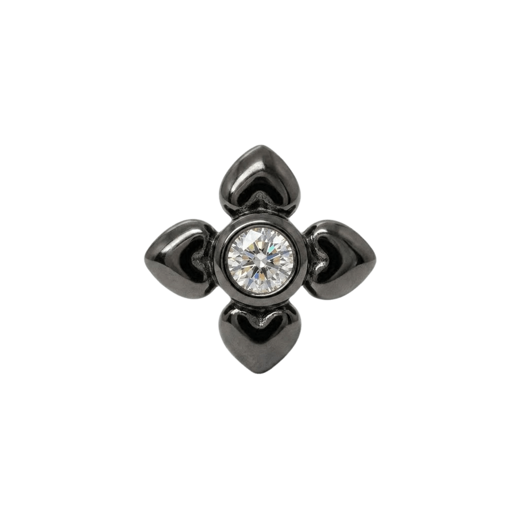 Cutesy - 14K Gold Stone Threadless/Threaded End - piercing - zone.com