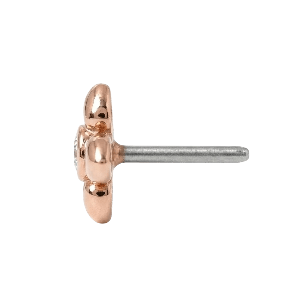 Cutesy - 14K Gold Stone Threadless/Threaded End - piercing - zone.com