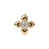 Cutesy - 14K Gold Stone Threadless/Threaded End