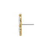 Cybele - 18K Gold Gem Threadless/Threaded End - piercing-zone.com