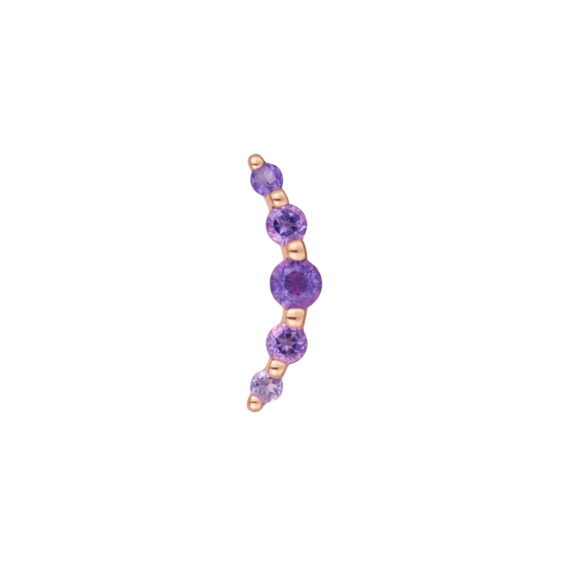 Eternal Threadless End – 14K Gold Amethyst
