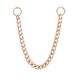 FACETED CHAIN - SOLID 14KT GOLD piercing-zone.com