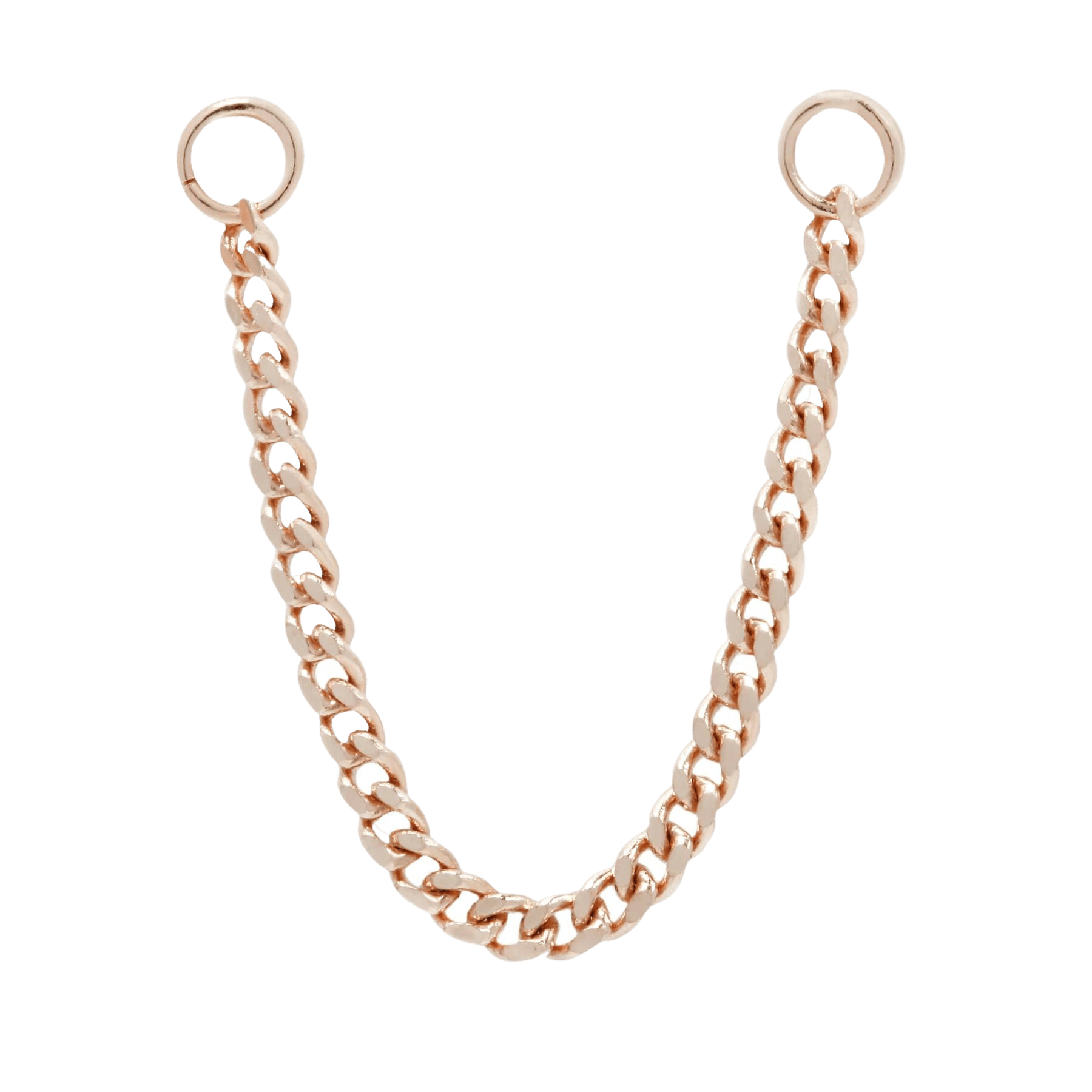 FACETED CHAIN - SOLID 14KT GOLD piercing-zone.com