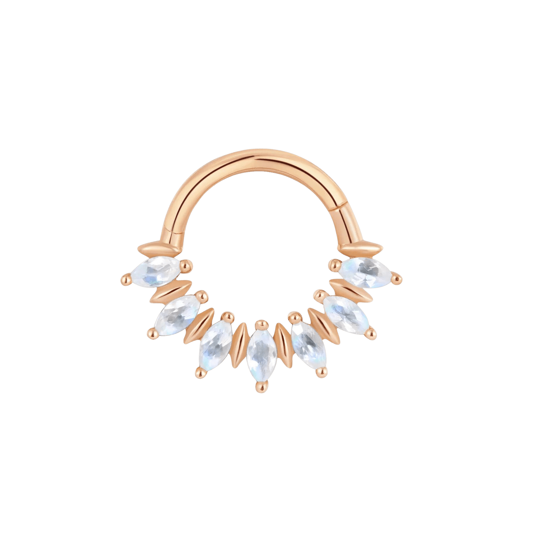Purpose - Rainbow Moonstone - 14K Gold Clicker