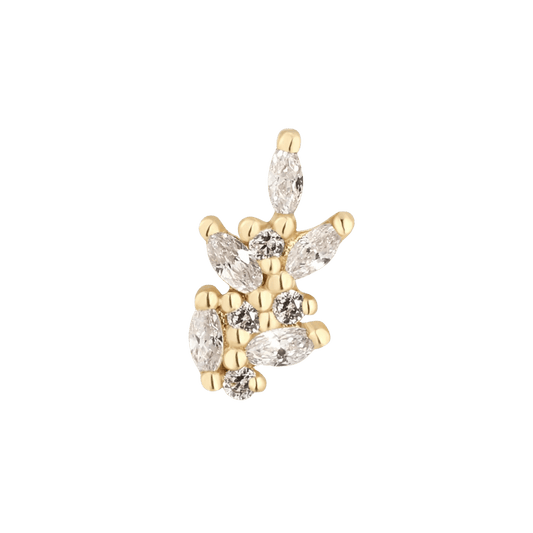 WILDFLOWER - CZ - THREADLESS END piercing-zone.com