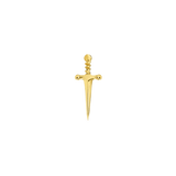 Dagger – 14K Gold Threadless & Threaded End - piercing - zone.com