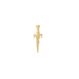 Dagger Pin - 14K Gold Dagger Threadless End - piercing - zone.com