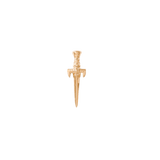 Dagger Pin - 14K Gold Dagger Threadless End - piercing - zone.com