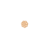 Daisy Pin - 14K Gold Floral Threadless End - piercing - zone.com