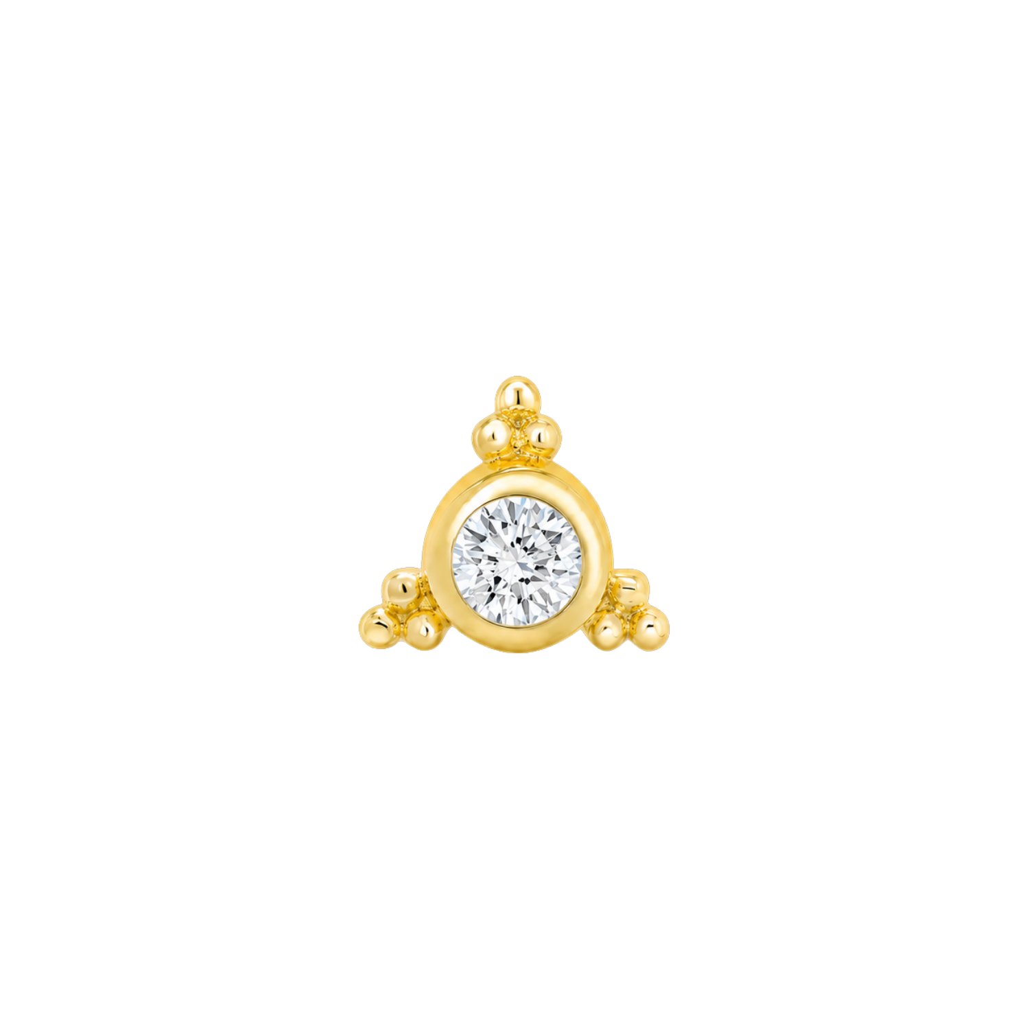 Dalma – 14K Gold Threadless/Threaded End