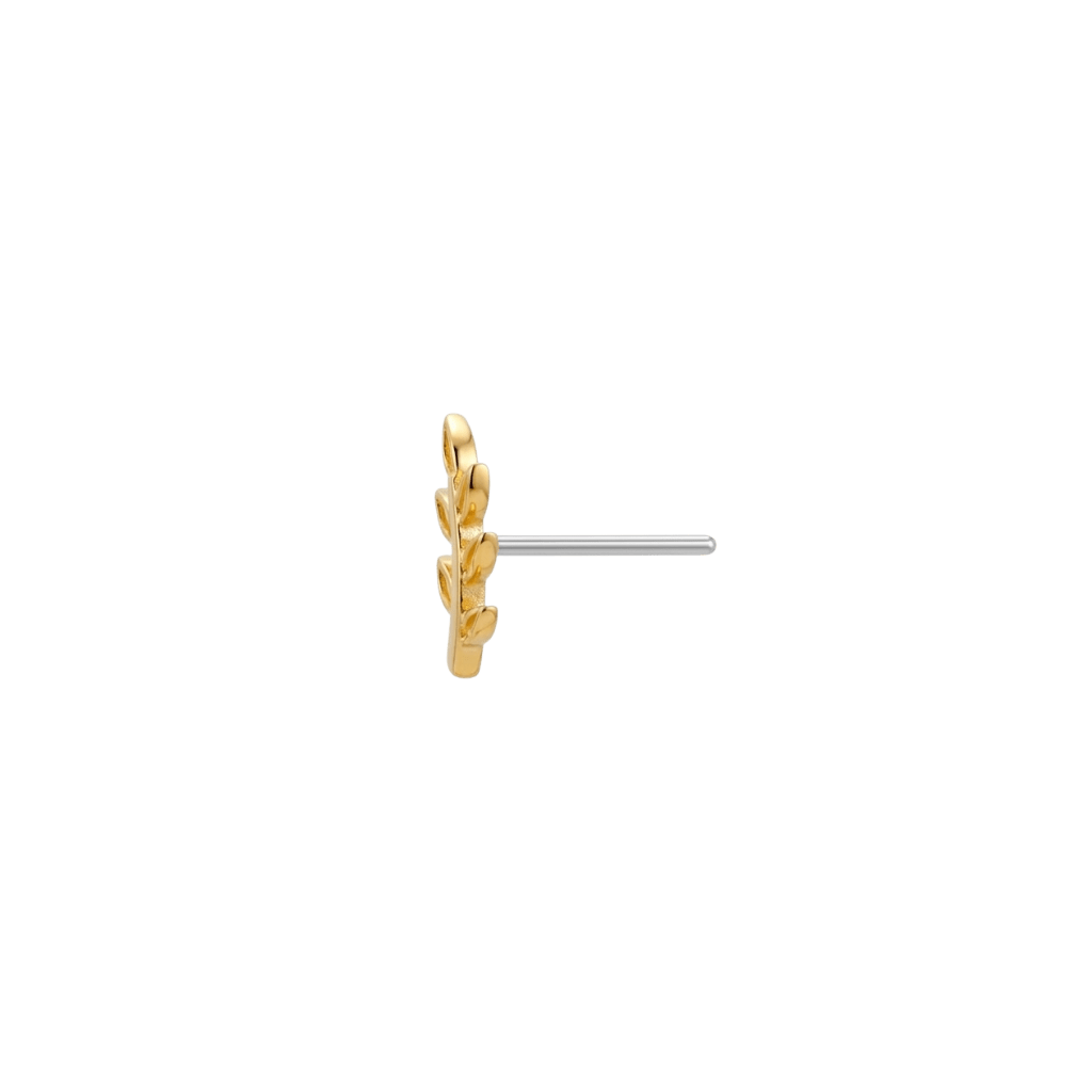 Daphne - 18K Gold Threadless/Threaded End - piercing-zone.com