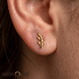 Daphne - 18K Gold Threadless/Threaded End - piercing-zone.com