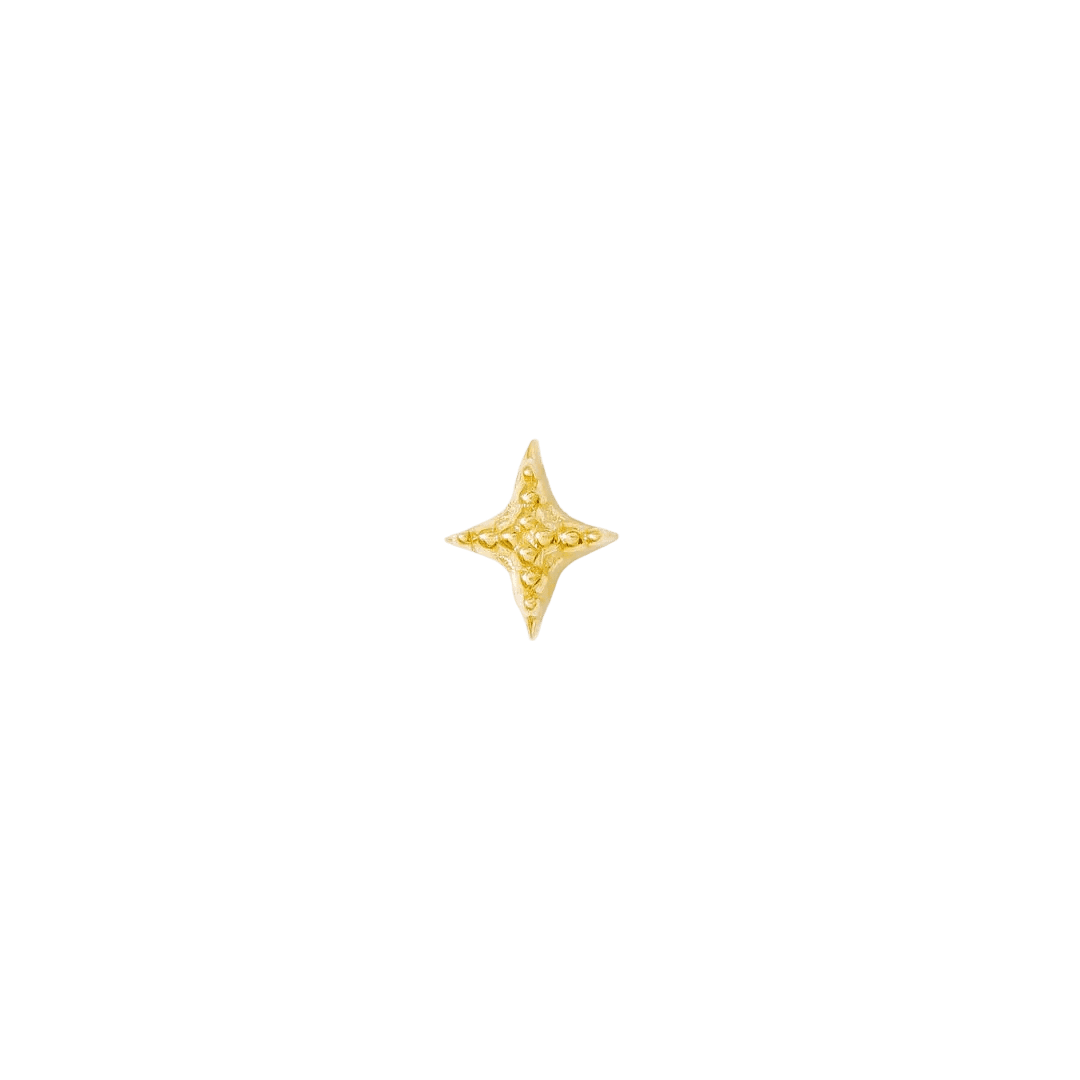 Dazzle Pin - 14K Gold Threadless End - piercing - zone.com
