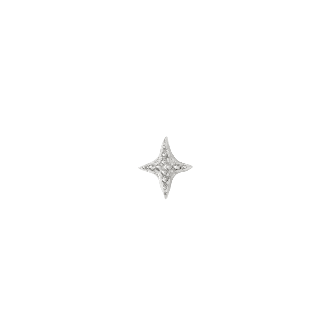 Dazzle Pin - 14K Gold Threadless End - piercing - zone.com
