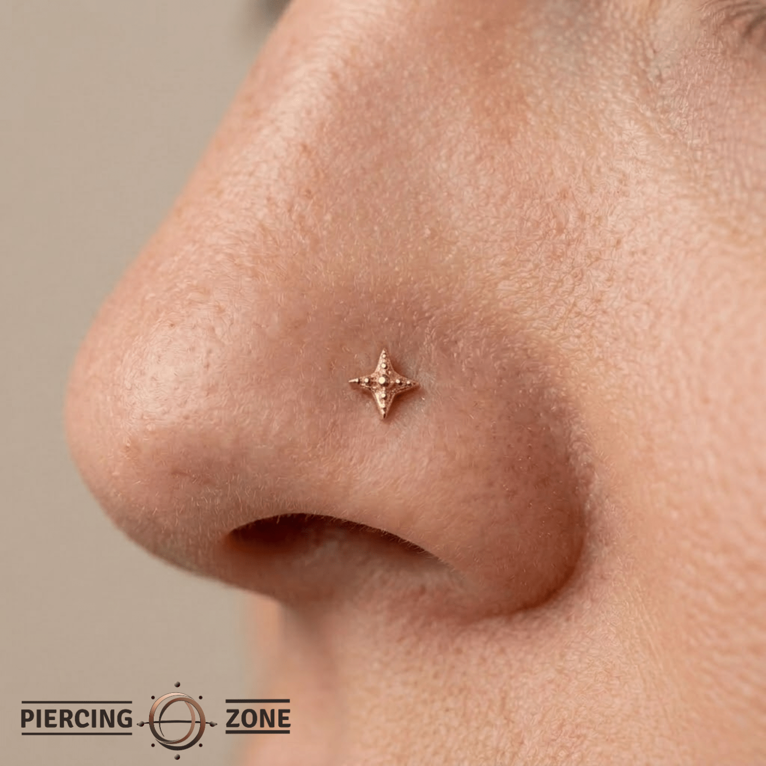 Dazzle Pin - 14K Gold Threadless End - piercing - zone.com