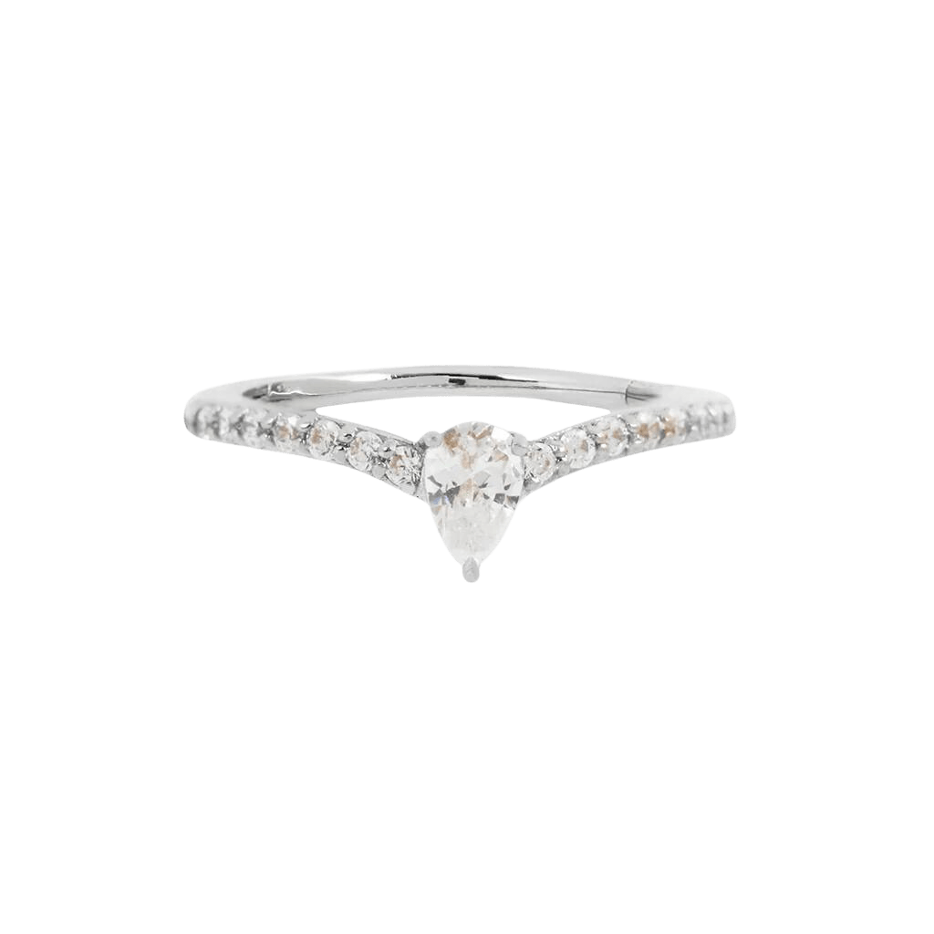 NYX - CZ - SOLID 14KT GOLD CLICKER piercing-zone.com
