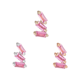 STAXX - PINK SAPPHIRE - THREADLESS END piercing-zone.com