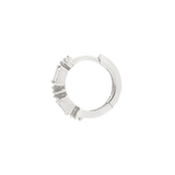 EUPHORIA - WHITE SAPPHIRE - SOLID 14KT GOLD HUGGIE piercing-zone.com