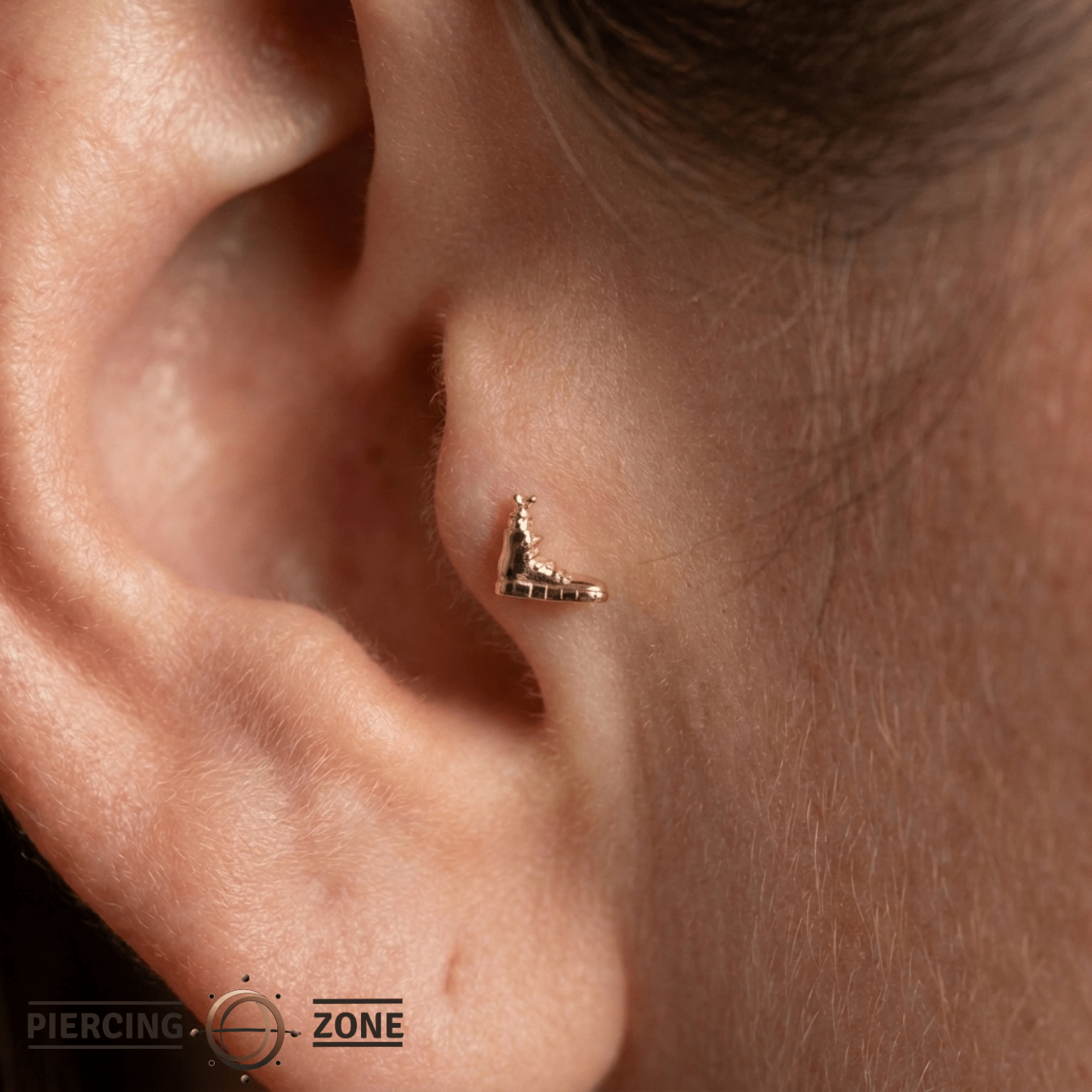 Dead Boot - 18K Gold Threadless/Threaded End - piercing-zone.com