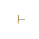 Dead Heel - 18K Gold Threadless/Threaded End - piercing-zone.com