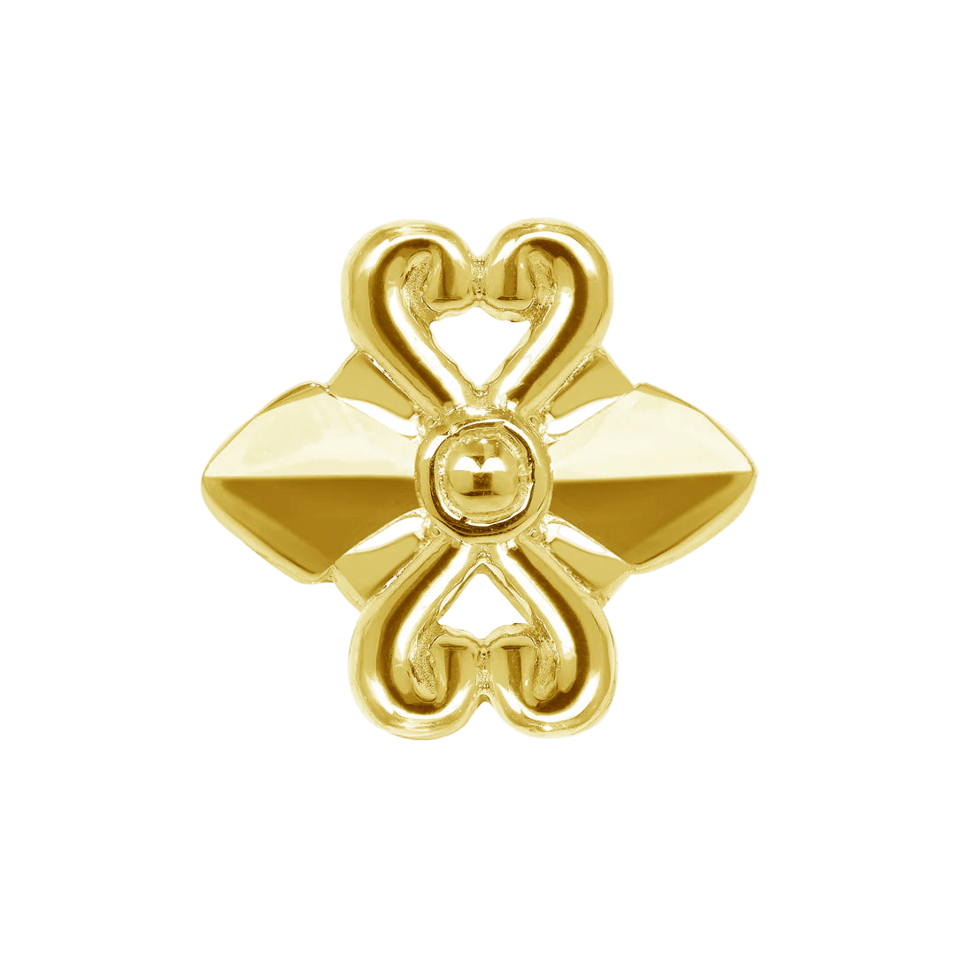 Decoro – 14K Gold Threadless End - piercing - zone.com
