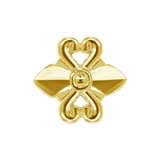 Decoro – 14K Gold Threadless End - piercing - zone.com