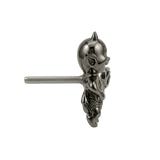 Devil – 14K Gold Threadless/Threaded End - piercing - zone.com
