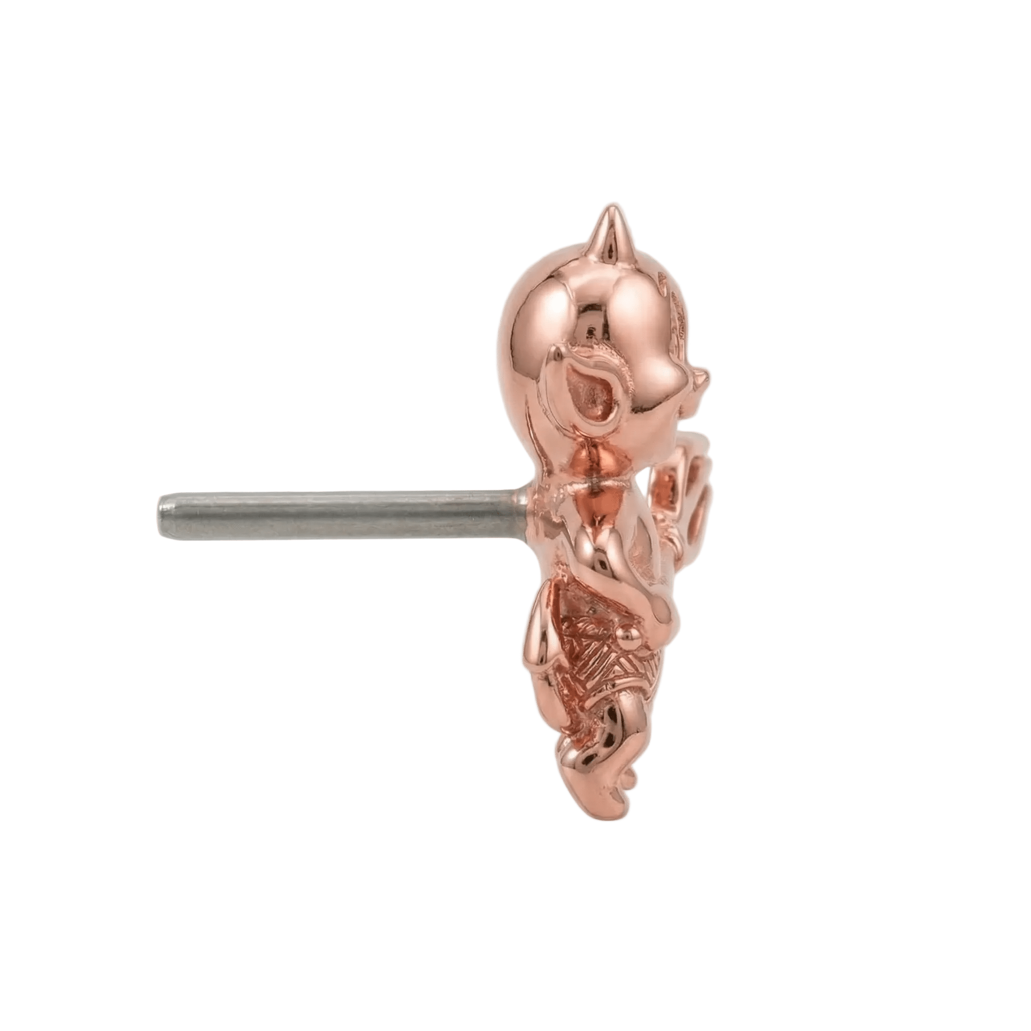Devil – 14K Gold Threadless/Threaded End - piercing - zone.com