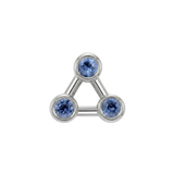 Devil’s Triangle – 14K Gold Threadless/Threaded End