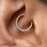 Dia – 14K Gold Mercury Mist Topaz Clicker - piercing - zone.com