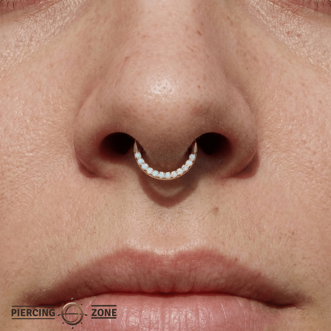 Dia – 14K Gold Mercury Mist Topaz Clicker - piercing - zone.com