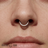 Dia – 14K Gold Mercury Mist Topaz Clicker - piercing - zone.com
